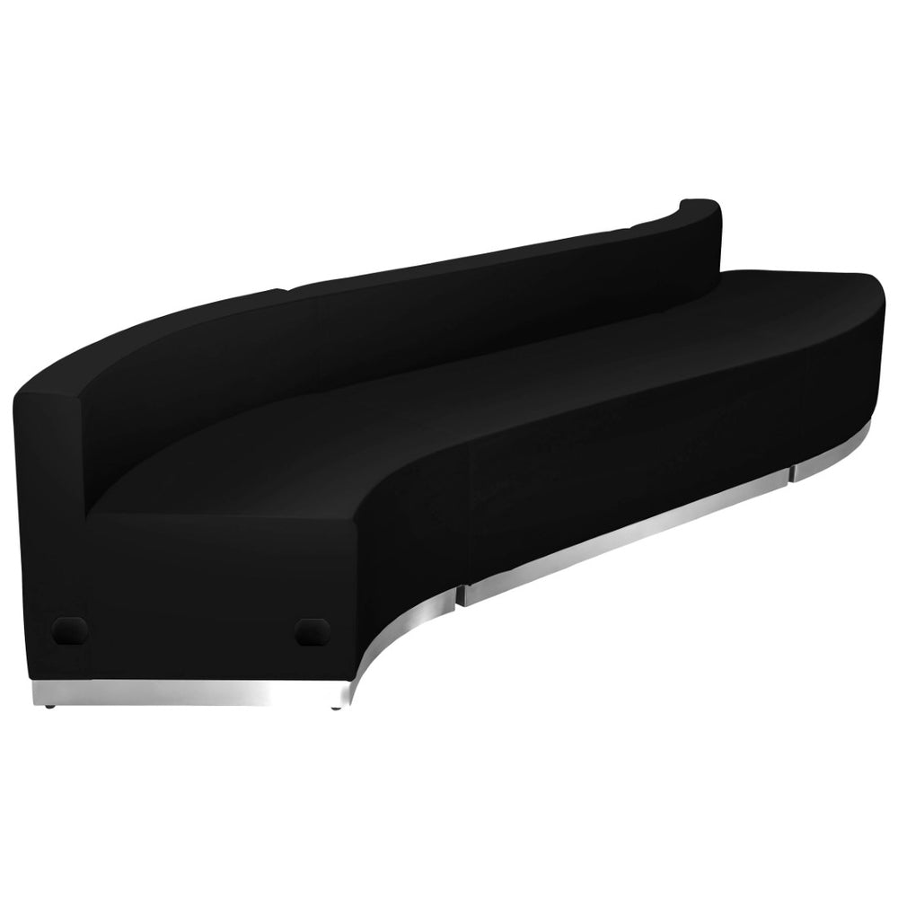 English Elm HERCULES Alon Series Modular Reception Seating Set - Stylish, Durable Comfort for Modern Offices Melrose White ZB-803-850-SET-WH-GG