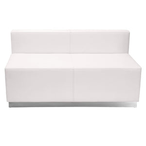 English Elm HERCULES Alon Series Modular Reception Seating Set - Stylish, Durable Comfort for Modern Offices Melrose White ZB-803-850-SET-WH-GG