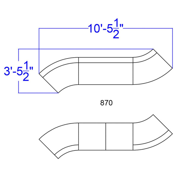 English Elm HERCULES Alon Series 7-Piece Reception Set - Stylish, Modular Design for Ultimate Comfort and Flexibility Black ZB-803-870-SET-BK-GG