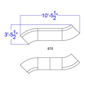 English Elm HERCULES Alon Series 7-Piece Reception Set - Stylish, Modular Design for Ultimate Comfort and Flexibility Melrose White ZB-803-870-SET-WH-GG