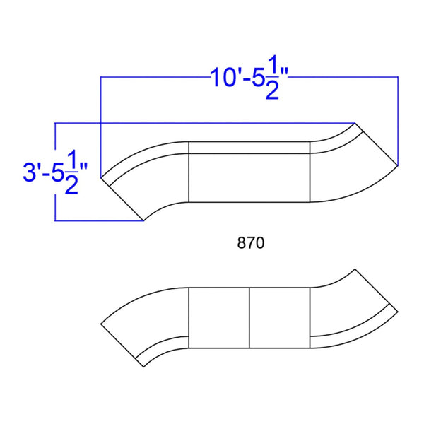 English Elm HERCULES Alon Series 7-Piece Reception Set - Stylish, Modular Design for Ultimate Comfort and Flexibility Melrose White ZB-803-870-SET-WH-GG
