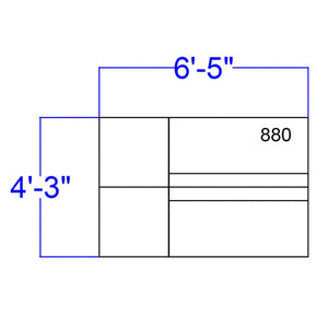 English Elm HERCULES Alon Series 4-Piece Reception Set for Modern Offices - Stylish, Modular & Comfortable Design Melrose White ZB-803-880-SET-WH-GG