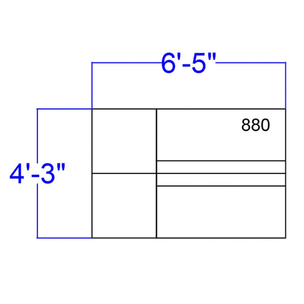 English Elm HERCULES Alon Series 4-Piece Reception Set for Modern Offices - Stylish, Modular & Comfortable Design Melrose White ZB-803-880-SET-WH-GG