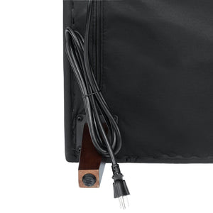 English Elm HERCULES Artemis LeatherSoft Reception Chair with Integrated Charging Station & Solid Wood Legs Black ZB-8921-1S-BLK-GG