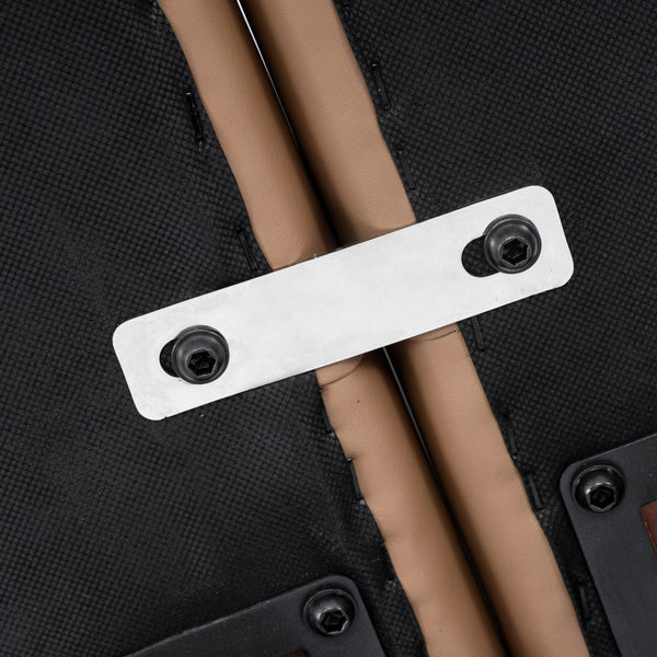 English Elm HERCULES Artemis LeatherSoft Left Arm Reception Chair with Power Station & Walnut Legs for Style Cognac ZB-8921C-LA-COGNAC-GG