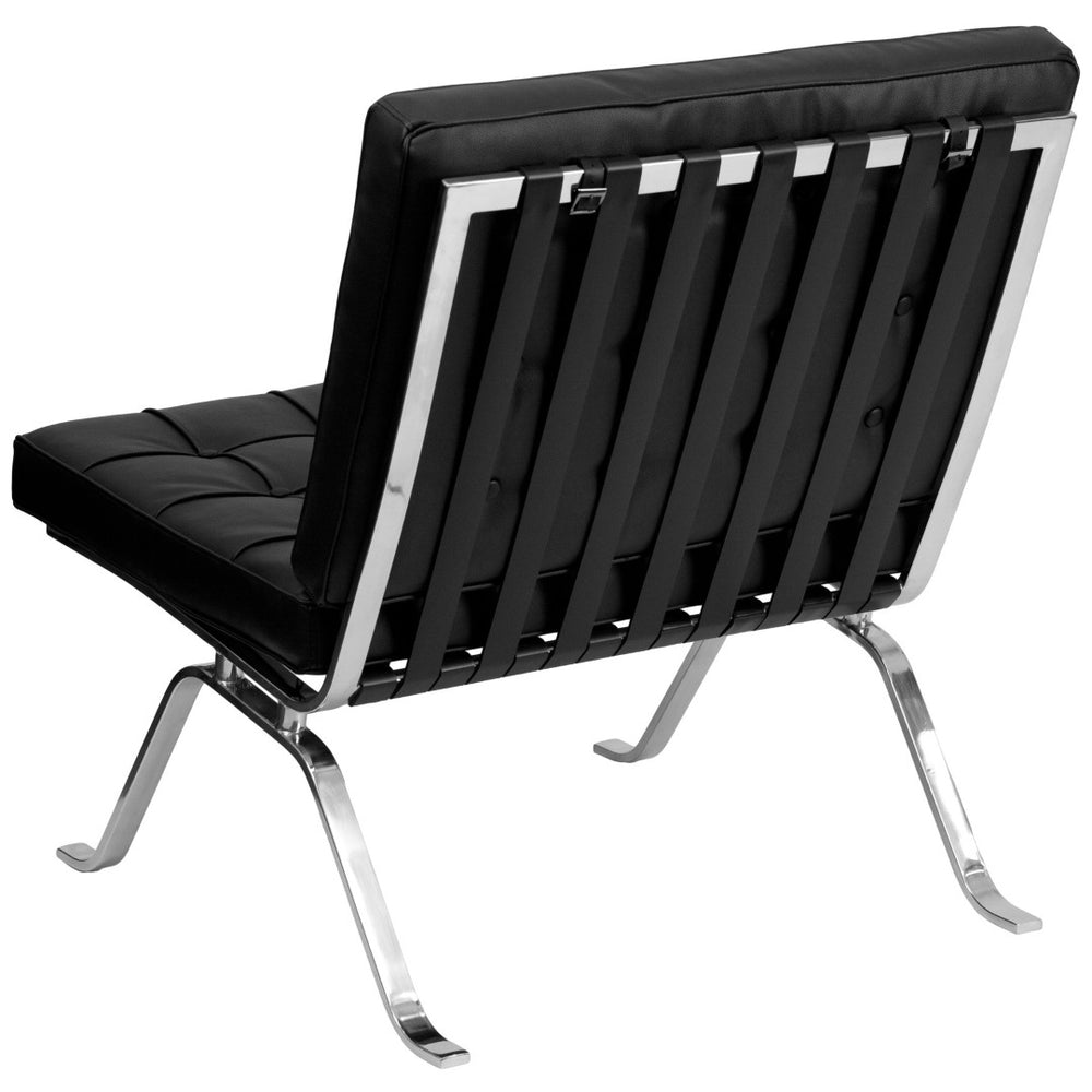 English Elm HERCULES Flash Series Black LeatherSoft Lounge Chair - Vintage Charm with Modern Elegance ZB-FLASH-801-CHAIR-BK-GG