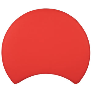 English Elm Nicholas Soft Seating Flexible Moon Ottoman for Interactive Learning and Collaborative Spaces Red ZB-FT-045C-18-RED-GG