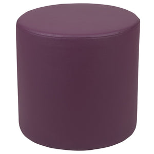 English Elm Nicholas Soft Seating Flexible Circle for Collaborative Spaces, Durable Ottoman for Classrooms & Libraries Purple ZB-FT-045R-18-PURPLE-GG
