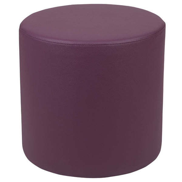 English Elm Nicholas Soft Seating Flexible Circle for Collaborative Spaces, Durable Ottoman for Classrooms & Libraries Purple ZB-FT-045R-18-PURPLE-GG
