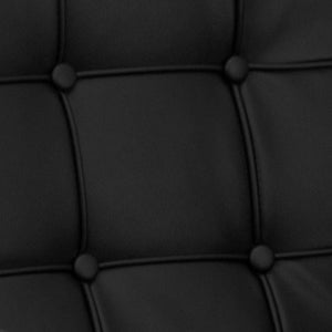 English Elm HERCULES Lacey Series Modern LeatherSoft Visitor Chair with Stainless Steel Frame for Office Use Black ZB-LACEY-831-2-CHAIR-BK-GG