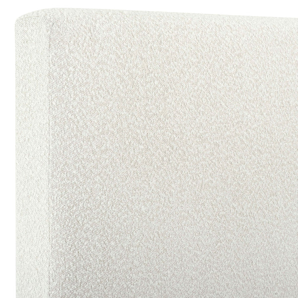 Legends Furniture Bridgevine Home King Size White Boucle Upholstered Platform Bed Boucle, White  Zbrd-7006kg