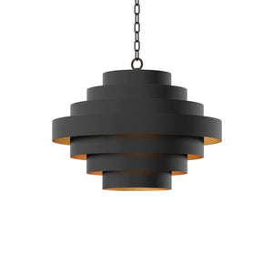 Nordic Black Chandelier Black, Gold ZD3334-5BSJ Zentique