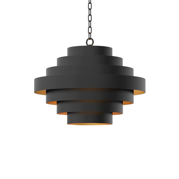 Nordic Black Chandelier Black, Gold ZD3334-5BSJ Zentique