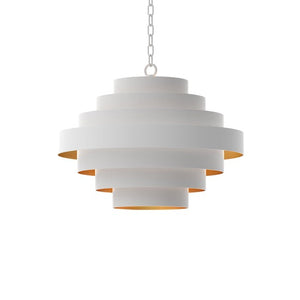 Nordic White Chandelier White, Gold ZD3334-5WSJ Zentique