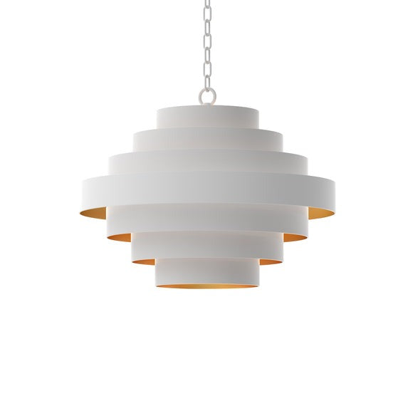 Nordic White Chandelier White, Gold ZD3334-5WSJ Zentique