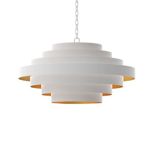 Nordic White Chandelier Large White, Gold ZD3334-8WSJ Zentique
