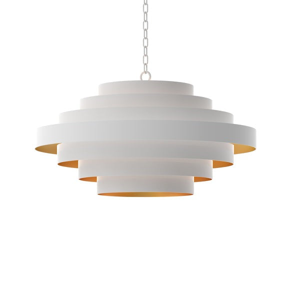 Nordic White Chandelier Large White, Gold ZD3334-8WSJ Zentique