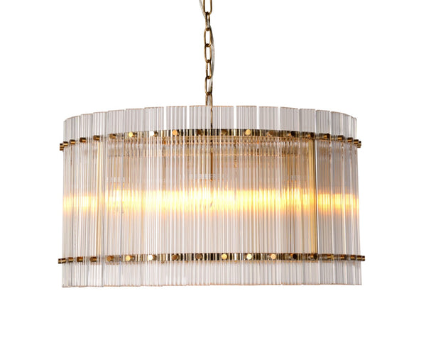 Cordelia Crystal Drum Chandelier Large Gold ZD4120-12BR Zentique