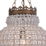 Crown Pendant Chandelier Gold, Clear Crystal ZD6577-S1ARS Zentique