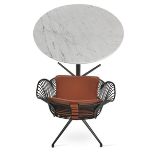 Soho Concept Zebra Arm Office Chair With Removable Leatherette Seat Pad - Ergonomic Design, 350 Lbs Capacity Black,White  Soho-concept-dining-chair-06303