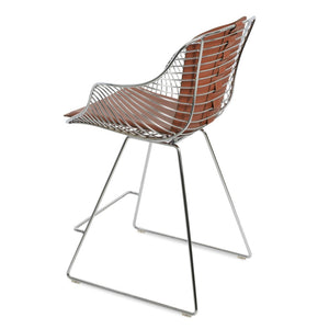 Soho Concept Zebra Armchair Barstools With Steel Frame: Stylish Chrome/Brass Finish & Removable Seat Pad, 5-year Guarantee Chrome  Soho-concept-dining-chair-10092