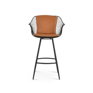 Soho Concept Zebra Armchair Barstools With Steel Frame: Stylish Chrome/Brass Finish & Removable Seat Pad, 5-year Guarantee Black,Chrome  Soho-concept-dining-chair-10100