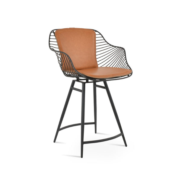 Soho Concept Zebra Armchair Barstools With Steel Frame: Stylish Chrome/Brass Finish & Removable Seat Pad, 5-year Guarantee Black,Chrome  Soho-concept-dining-chair-10104