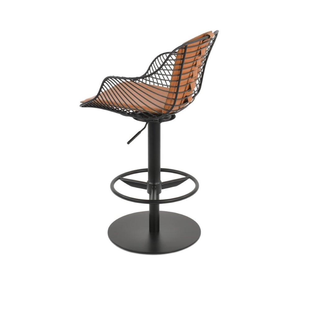Soho Concept Zebra Stylish Arm Barstools & Counterstools With Customizable Bases | 10-year Warranty & Removable Pads Black  Soho-concept-dining-chair-10107