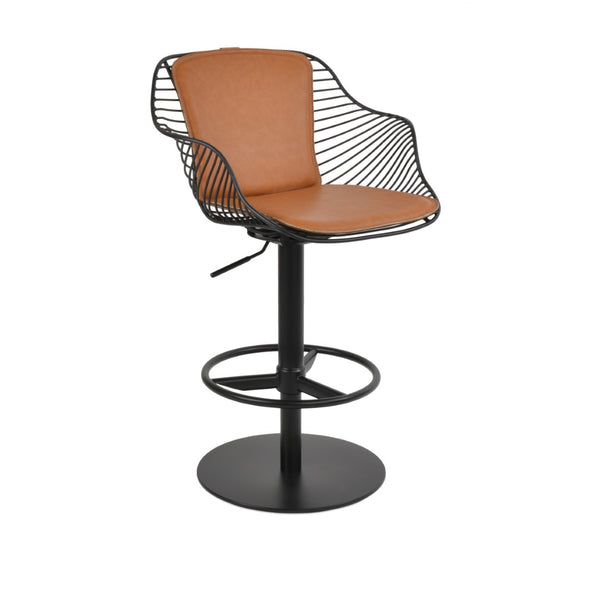 Soho Concept Zebra Stylish Arm Barstools & Counterstools With Customizable Bases | 10-year Warranty & Removable Pads Black  Soho-concept-dining-chair-07266