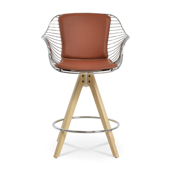 Soho Concept Zebra Armchair Barstools With Steel Frame: Stylish Chrome/Brass Finish & Removable Seat Pad, 5-year Guarantee Ash,Natural,Chrome  Soho-concept-dining-chair-10119