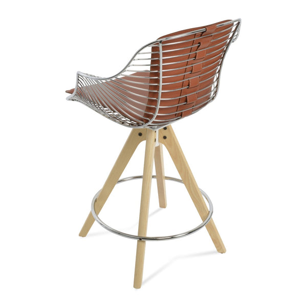 Soho Concept Zebra Armchair Barstools With Steel Frame: Stylish Chrome/Brass Finish & Removable Seat Pad, 5-year Guarantee Ash,Natural,Chrome  Soho-concept-dining-chair-07272