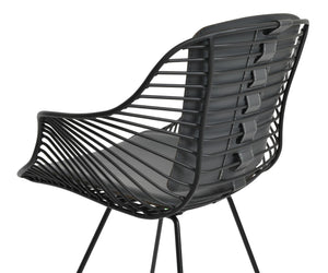 Soho Concept Zebra Armchair Dining Chair With Durable Steel Frame & Removable Seat Pad – 5-year Guarantee! Black  Soho-concept-dining-chair-06367