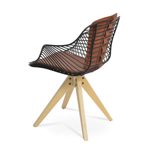Soho Concept Zebra Armchair Dining Chair With Durable Steel Frame & Removable Seat Pad – 5-year Guarantee! Ash,Black  Soho-concept-dining-chair-06323