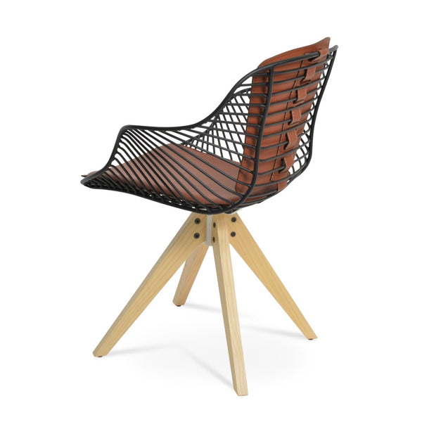 Soho Concept Zebra Armchair Dining Chair With Durable Steel Frame & Removable Seat Pad – 5-year Guarantee! Ash,Black  Soho-concept-dining-chair-06323