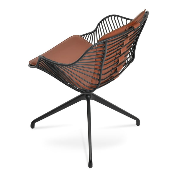 Soho Concept Zebra Armchair Dining Chair With Durable Steel Frame & Removable Seat Pad – 5-year Guarantee! Black  Soho-concept-dining-chair-06334