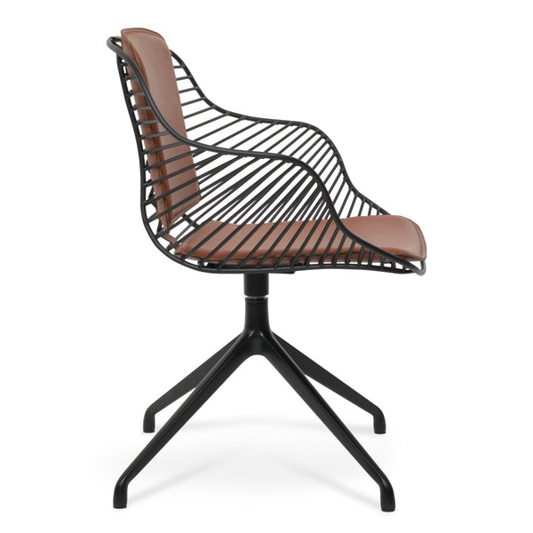 Soho Concept Zebra Armchair Dining Chair With Durable Steel Frame & Removable Seat Pad – 5-year Guarantee! Black  Soho-concept-dining-chair-06334