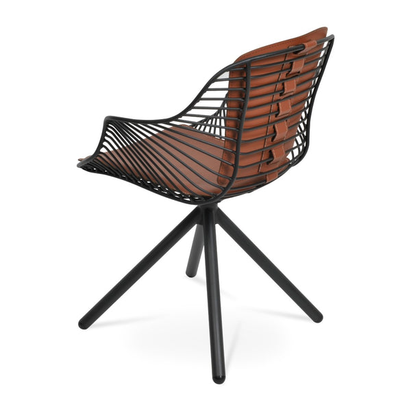 Soho Concept Zebra Armchair Dining Chair With Durable Steel Frame & Removable Seat Pad – 5-year Guarantee! Black  Soho-concept-dining-chair-06344