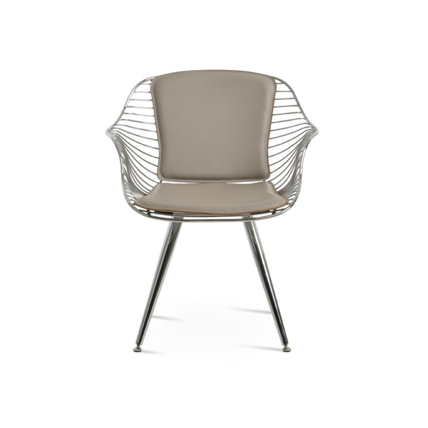 Soho Concept Zebra Star Armchair: Durable Steel Frame, Removable Seat Pad, Customizable Colors & 5-year Guarantee Fr Bone  Soho-concept-dining-chair-06393