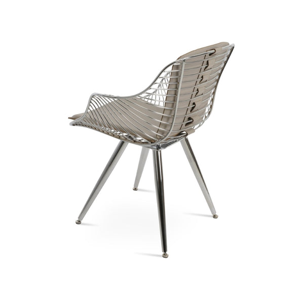 Soho Concept Zebra Star Armchair: Durable Steel Frame, Removable Seat Pad, Customizable Colors & 5-year Guarantee Fr Bone  Soho-concept-dining-chair-06393