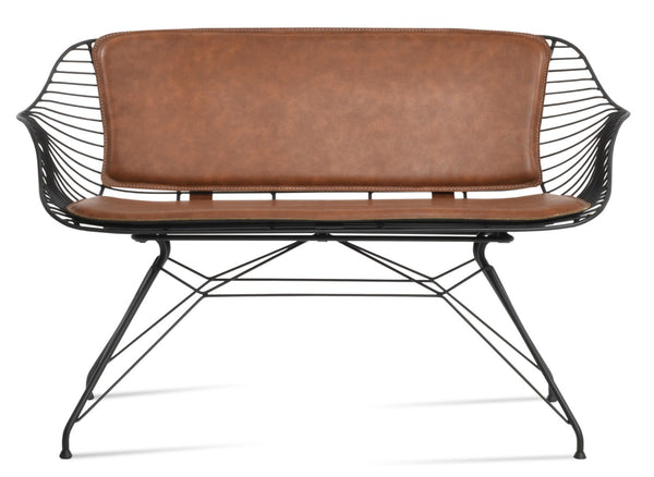 Soho Concept Zebra Sofa-two: Stylish Steel Frame In Chrome Or Brass, Removable Seat Pad & 5-year Warranty!   Soho-concept-dining-chair-13584