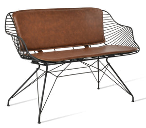 Soho Concept Zebra Sofa-two: Stylish Steel Frame In Chrome Or Brass, Removable Seat Pad & 5-year Warranty!   Soho-concept-dining-chair-13586