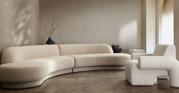 Diamond Sofa Zelda 2pc Curved Modular Armless Chaise Set In Light Camel Velvet With Chic Accent Pillows - Stylish Comfort Camel Fabric Zelda2pclcrclca