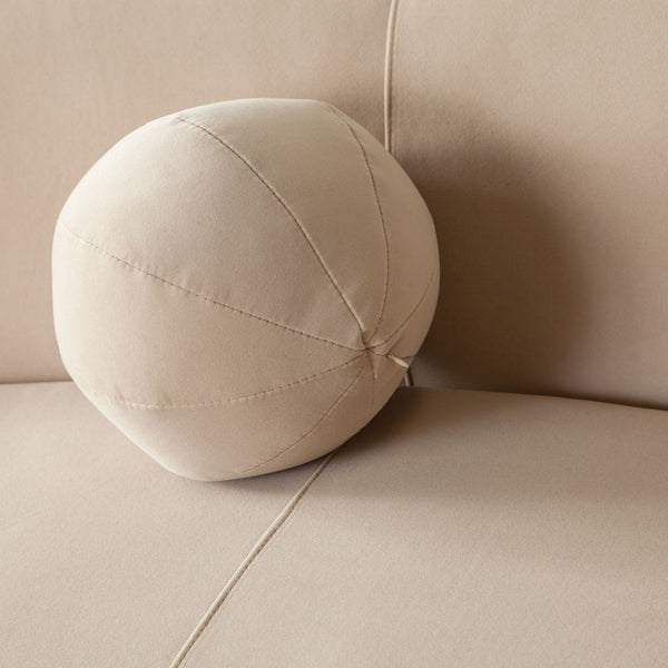 Diamond Sofa Zelda Curved Armless Sofa In Light Camel Performance Velvet With Stylish Accent Pillow - Chic Design! Camel Fabric Zeldaaslca