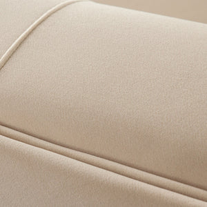 Diamond Sofa Zelda Curved Chaise In Luxurious Light Camel Velvet With Accent Pillow - Chic Modular Design Camel Fabric Zeldalclca