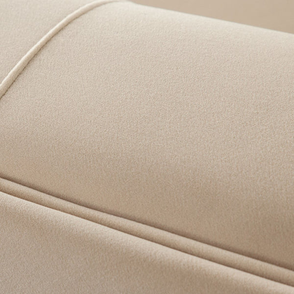 Diamond Sofa Zelda Curved Chaise In Luxurious Light Camel Velvet With Accent Pillow - Chic Modular Design Camel Fabric Zeldalclca