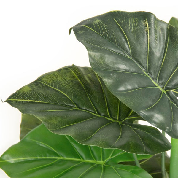 Zentique Faux realistic floor plant with wood accent base — low-maintenance, fade-resistant greenery décor W23.5 x H38 x D23.5 ZEN-180503-10