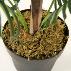 Zentique Faux realistic floor plant with wood accent base — low-maintenance, fade-resistant greenery décor W31 x H45 x D31 ZEN-180503-16