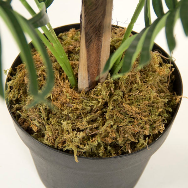 Zentique Faux realistic floor plant with wood accent base — low-maintenance, fade-resistant greenery décor W31 x H45 x D31 ZEN-180503-16