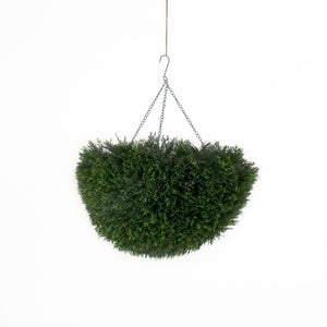 Zentique Faux Lifelike Hanging Plant with Metal Ring – Realistic 24x28in Low-Maintenance Greenery for Indoors ZEN-180503-32
