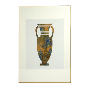 Zentique Grecian Vase Art Print — Classic Greek Pottery Motif, Matte Paper, Iron Frame, Glass Cover, 32x47cm ZEN-180503-3
